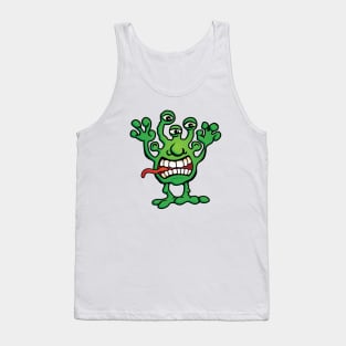 Cartoon Monster Alien Tank Top